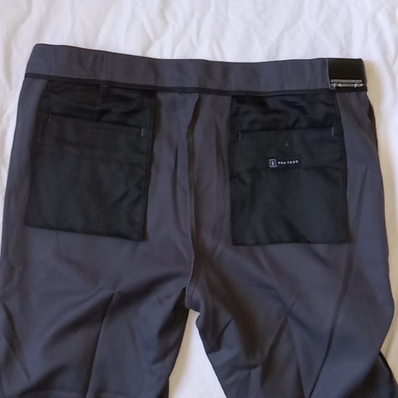 PGA TOUR Asphalt Men's Golf Pants Flat Front Gray Size 38×32 - Picture 9 of 11